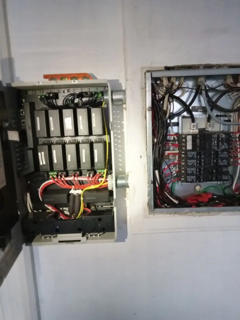 Electrical panel upgrade completed for Security Camera Wiring in Vandenberg Village